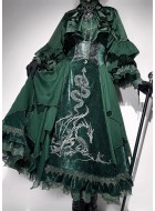 ZJ Story This Grave Buried Remains of Dragon Embroidered Underbust JSK and Cape(Limited Reservation/4 Colours/Full Payment Without Shipping)